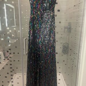 Multicolor Sequin Jumpsuit